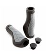 PAR DE PUÑOS MTB/CITY DE GOMA Y ALUMINIO ERGONÓMICOS - 136MM