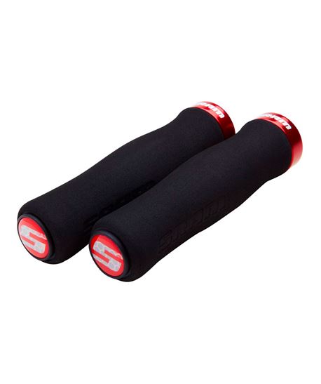 SRM PUÑO LOCKING GRIP CONTOUR FOAM 129MM BLK/RED