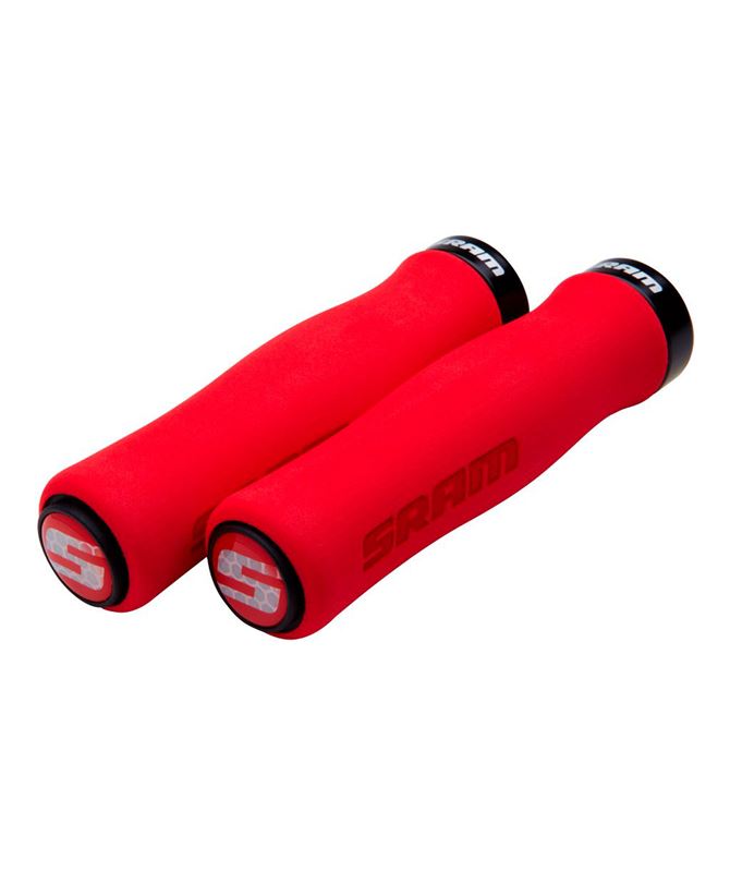 SRM PUÑO LOCKING GRIP CONTOUR FOAM 129MM RED/BLK