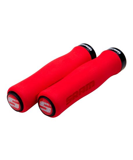 SRM PUÑO LOCKING GRIP CONTOUR FOAM 129MM RED/BLK