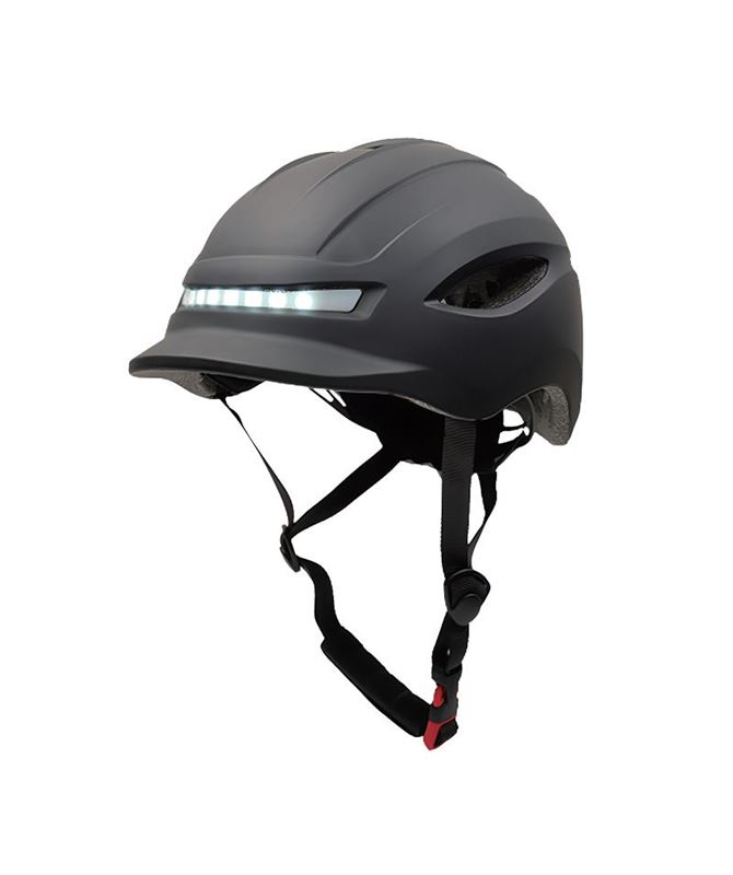 CASCO CON LUZ CP02 NEGRO TALLA L