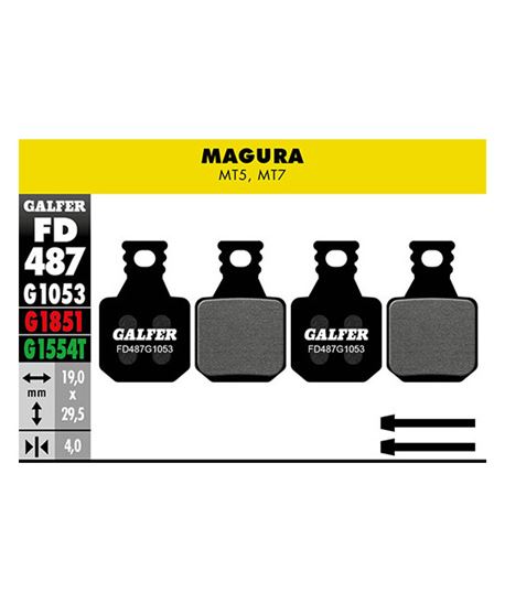 GLF PASTILLAS GALFER FD487 STANDARD  MAGURA MT5, MT7