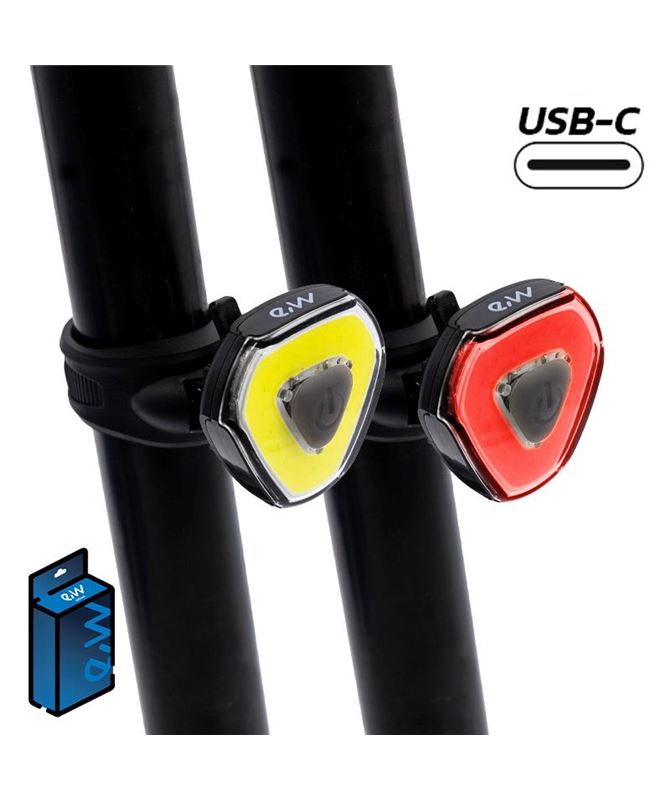 JUEGO DE LUCES LED FRONTAL Y TRASERA EWL003 DE ALTA POTENCIA