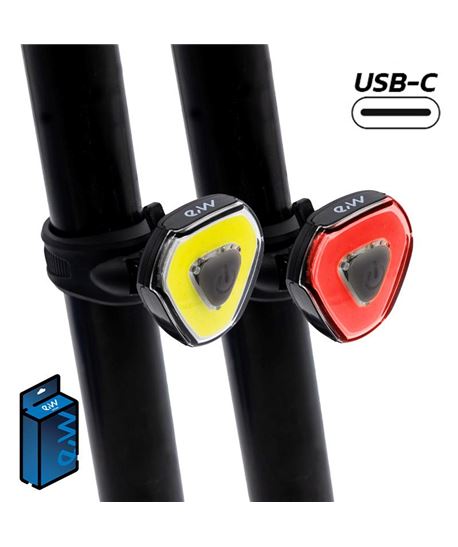JUEGO DE LUCES LED FRONTAL Y TRASERA EWL003 DE ALTA POTENCIA