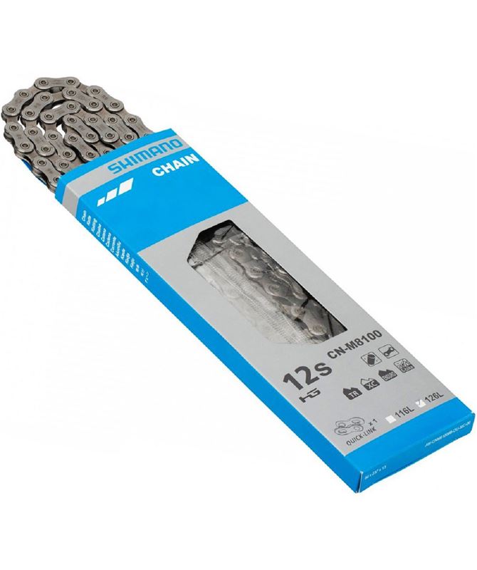 CADENA 126 ESLABONES +QL CN-M8100 12-VELOCIDADES