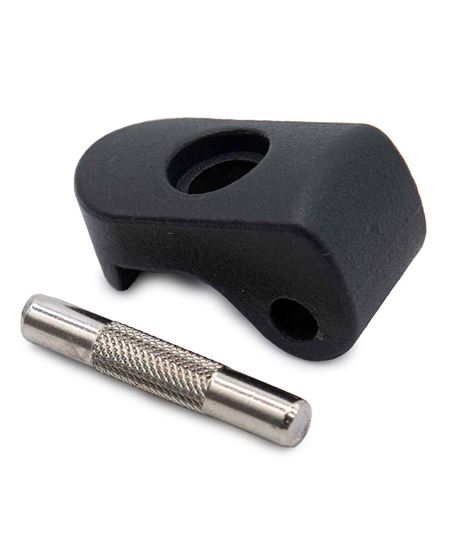 UÑA DE ACERO INOX NEGRA CON PASADOR 6MM PARA XIAOMI MI3