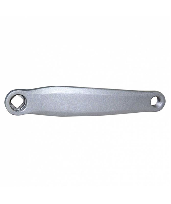 BIELA IZQUIERDA KRAYTON CUADRADILLO STEEL PLATA - 170MM.