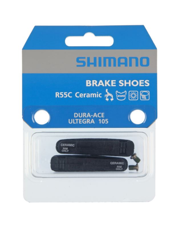 ZAPATAS DE FRENO R55C Y TORNILLOS DE FIJACIÓN PARA LLANTA CE