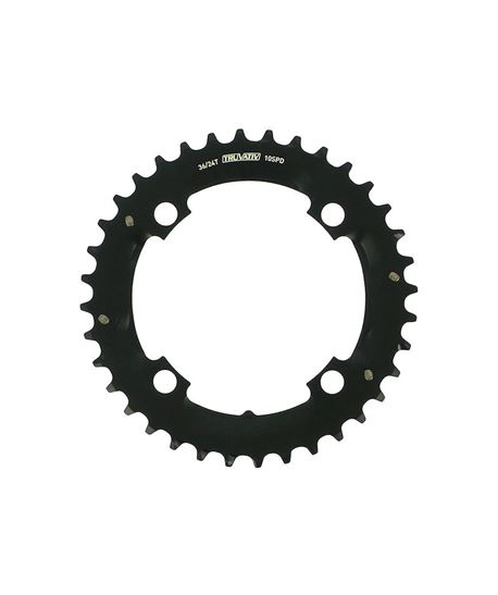 SRM PLATO MTB NEGRO 36 DIENTES (2X10) 104BCD 36/24