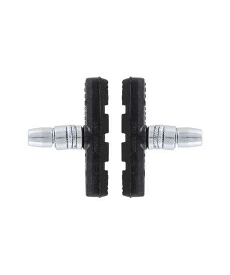 PAR ZAPATAS FRENO V-BRAKE SIMETRICAS CON TUERCA DE