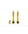 X-SAUCE 2 VALVULAS PRESTA ALUMINIO 40MM DORADO TUBELESS