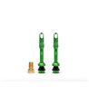 X-SAUCE 2 VALVULAS PRESTA ALUMINIO 40MM VERDE TUBELESS