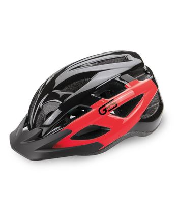 CASCO "VARIK" T-L, NEGRO/ROJO