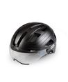CASCO "CITY" T-M, NEGRO MATE CON PANTALLA