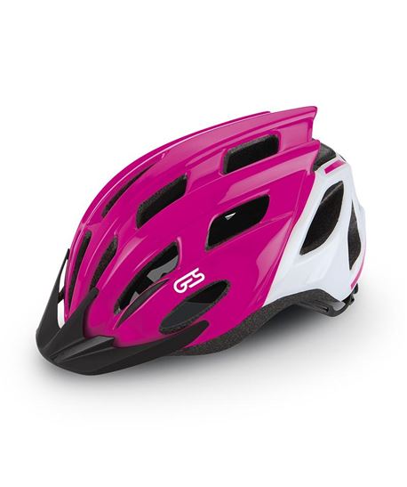 CASCO JUNIOR "KORE" ROSA/BLANCO 50/56 CM.