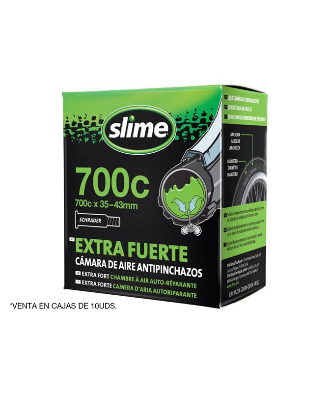 SLIME CAMARA ANTIPINCHAZOS 700 X 28-32 VALVULA FINA