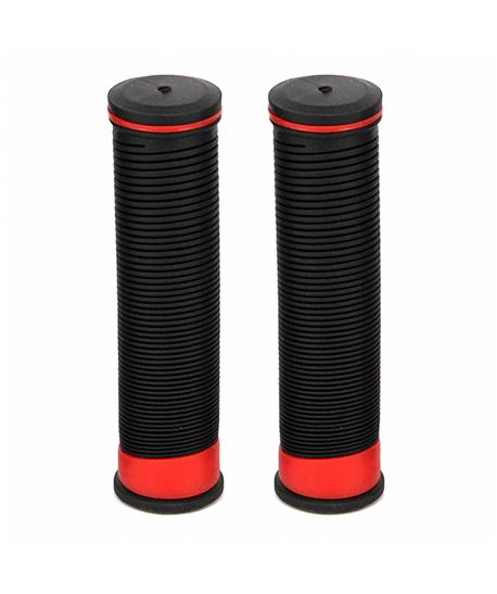 PAR DE PUÑOS MTB KRAYTON DE GOMA TRP - 128MM ROJO