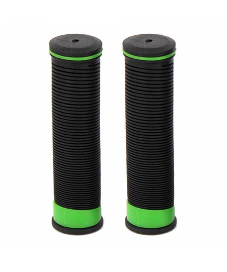 PAR DE PUÑOS MTB KRAYTON DE GOMA TRP - 128MM NEGRO-VERDE