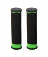 PAR DE PUÑOS MTB KRAYTON DE GOMA TRP - 128MM NEGRO-VERDE