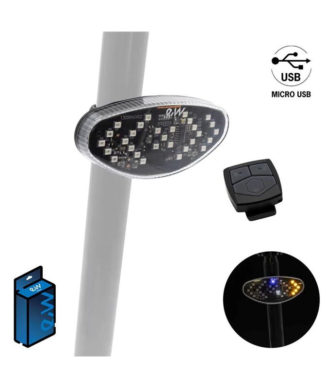 INTERMITENTE TRASERO RECARGABLE CON BLUETOOTH EWI001