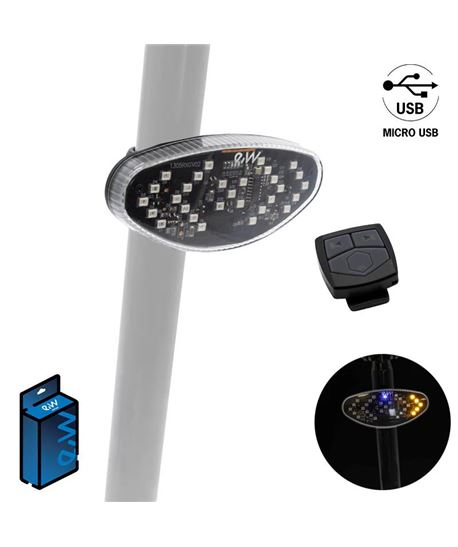 INTERMITENTE TRASERO RECARGABLE CON BLUETOOTH EWI001