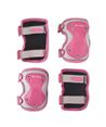 RODILLERAS Y CODERAS REFLECTANTES ROSAS - TALLA S