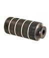 JGO. APOYAPIES BMX-FREESTYL ALUMINIO NEGRO D.14MM