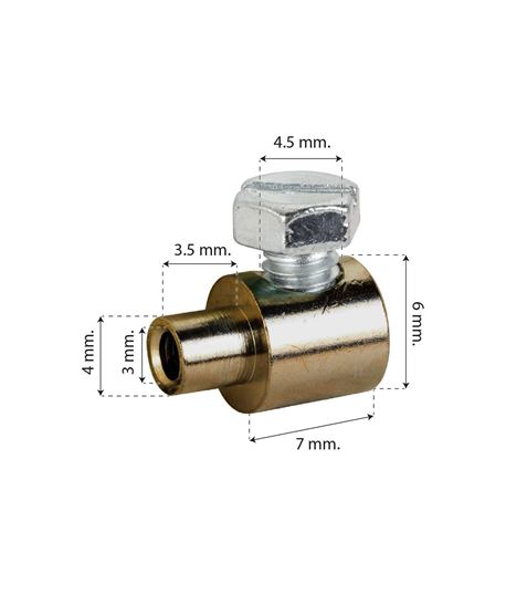 PRISIONERO KRAYTON PARA CABLE DE FRENO/CAMBIO - Ø6X9MM