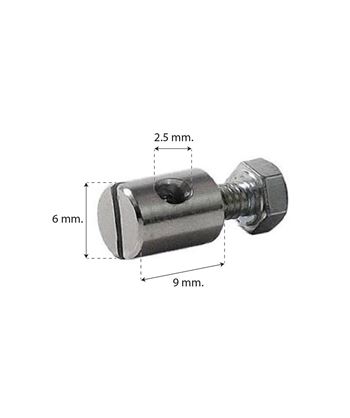 PRISIONERO KRAYTON PARA CABLE DE FRENO/CAMBIO - Ø6X9MM