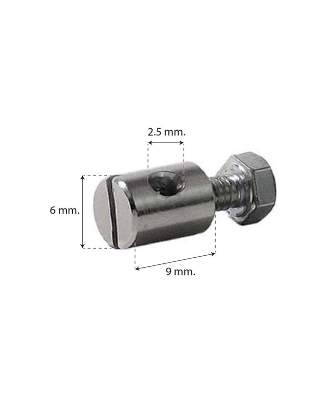 PRISIONERO KRAYTON PARA CABLE DE FRENO/CAMBIO - Ø6X9MM