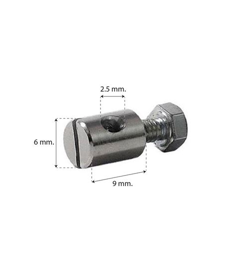 PRISIONERO KRAYTON PARA CABLE DE FRENO/CAMBIO - Ø6X9MM