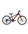 BICICLETA ROCK 24" ACC 18V NEGRO/ROJA