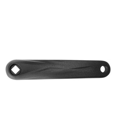 BIELA IZQUIERDA 175MM ALUMINIO NEGRA ROMBO SH