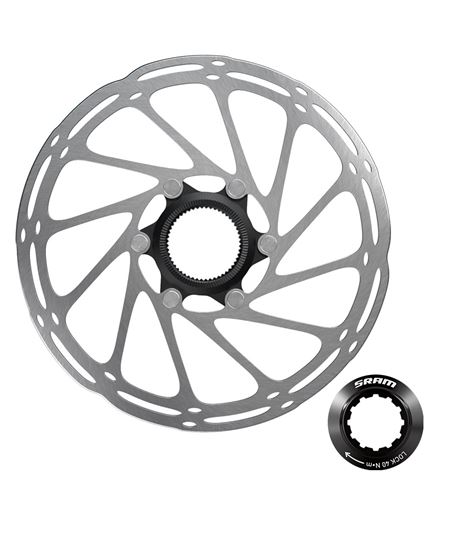 SRM DISCO FRENO CENTERLINE 160MM CENTERLOCK BLACK (BISELADO)