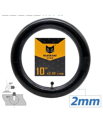 CÁMARA PREMIUM DE 2,0 MM DE ESPESOR, VÁLVULA DE 10X2,5, 90X9
